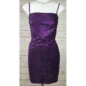 topshop purple sequin dress Topshop sequin disc mini dress in purple